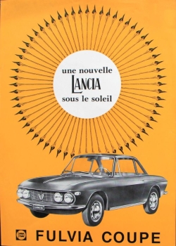 Lancia Fulvia Coupe Modelprogram 1965 Carbrochure (8562)
